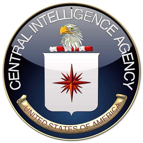 Central Intelligence Agency Cia All Metal Sign 14 Round North Bay