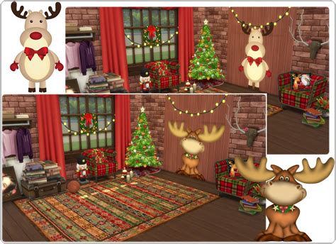 Sims 4 Ccs The Best Wall Deco Reindeer By Annett85