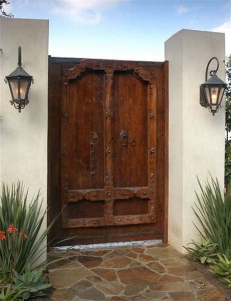 50 Fascinating Wooden Garden Gates Ideas Spanish Style Homes Wooden