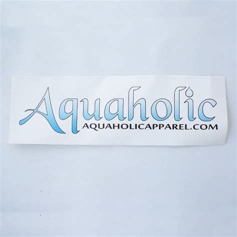 Aquaholic Classic Sticker Aquaholic Apparel