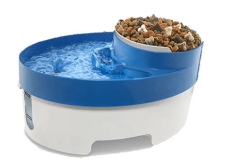 Paws And Pals Pet Fountain Water And Food Bowl Feeder With Water Filter