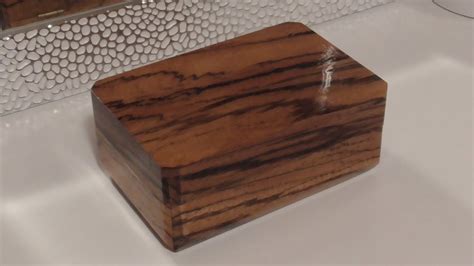 Wooden Box Homemade Beautiful Zebrawood Part12 Youtube