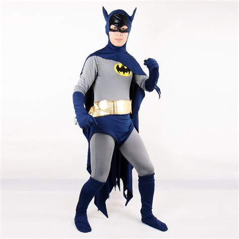 Tv Classic 1966 Series Grand Heritage Cosplay Batman Costume Adult Full
