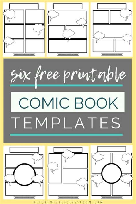 Free Printable Comic Book Templates