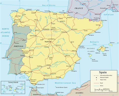 Maps Of Spain Maps Of World
