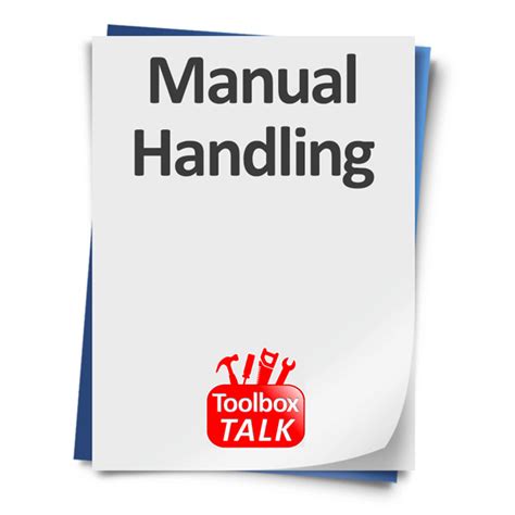 Manual Handling Toolbox Talk Template