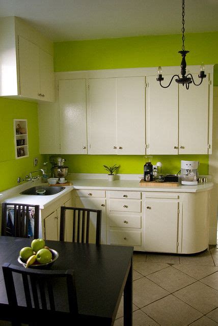 We collect really great pictures to give you an ideas, we found these are excellent photos. After | Green kitchen walls, Green kitchen, Green kitchen ...