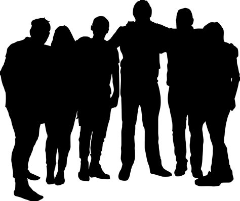 10 Group Photo Silhouette (PNG Transparent) | OnlyGFX.com