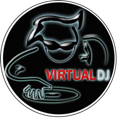 Virtual DJ Logo Vinyl Sticker AG Design