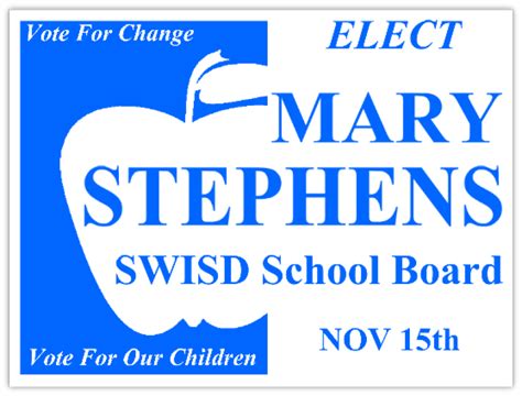 School Board Sign Election Signs Campaign Sign