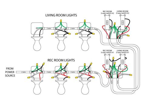 2 Gang 3 Way Light Switch Wiring Diagram Wiring Diagram Schemas