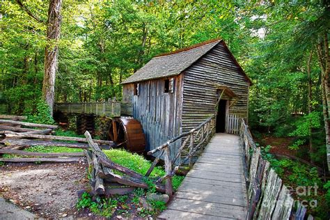 John P Cable Grist Mill Smoky Mountain National Park Photograph By
