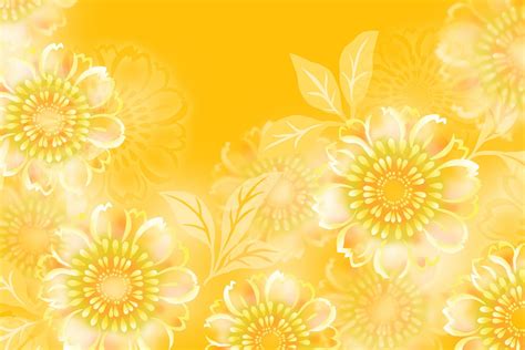 Floral Pattern Background Yellow Floral Pattern Background 2245930