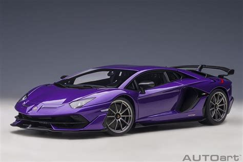 Lamborghini Aventador Svj 2021 Violette Autoart 118°