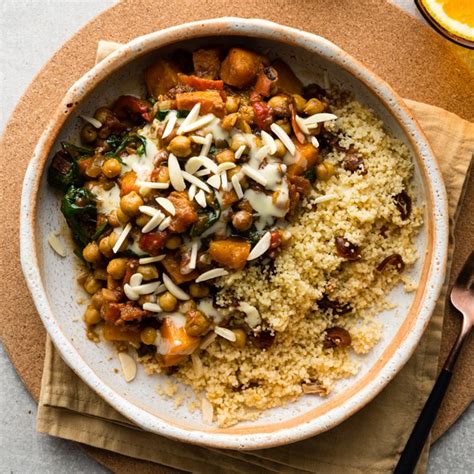 Moroccan chickpea tagine with pumpkin & couscous. Moroccan Chickpea Tagine with Couscous - My Food Bag