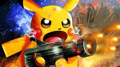 Fonds d ecran manga hebus com. Pikachu As Rocket Raccoon 4k pokemon wallpapers, pikachu ...