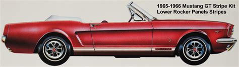 1965 65 1966 66 Mustang Stripe Kit Gt Side Stripe