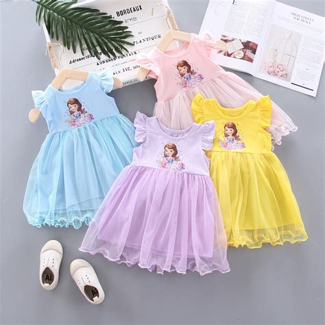 Shopee 5.5 raya sale free rm20 off promo code with affin card valid until 14 may 2021. Girls Dress /Princess sofia Short Dress - NEW DESIGN 2020 ...