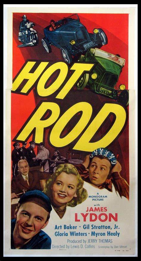 Hot Rod 1950 Original Three Sheet Size 41x81 Movie Poster Vintage