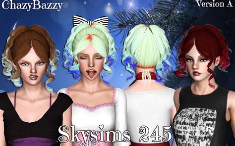 Skysims 245 Hairstyle Retextured By Chazy Bazzy Sims 3 Hairs