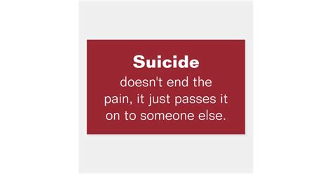 Suicide Prevention Quote Rectangular Sticker Zazzle
