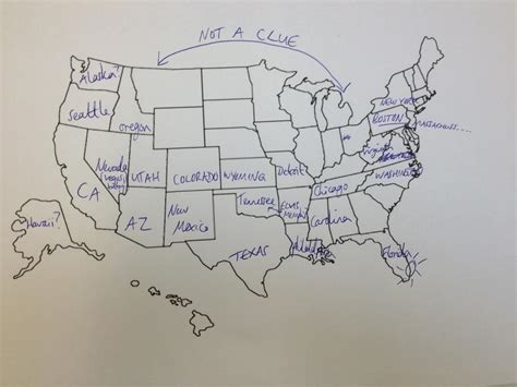 Map Of Usa No Labels Usa Map Without State Names Lgq Printable