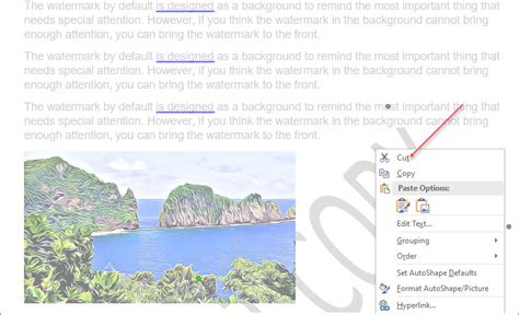 How To Bring Watermark To The Front In Word Excelnotes