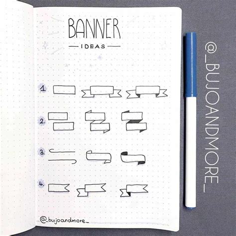 Easy And Creative Bullet Journal Banners Masha Plans