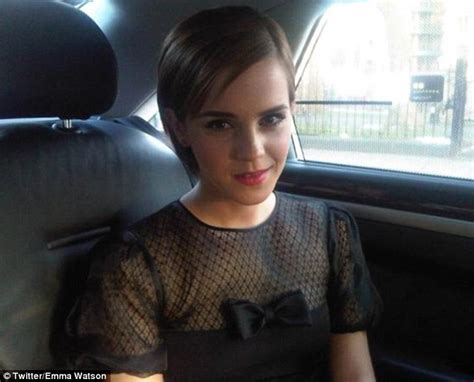 Emma Watson Steals The Show In A Little Red Lace And Satin Dress And Matching Lipstick At Pre