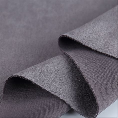 Textile Knitted Faux Micro Suede Fabric