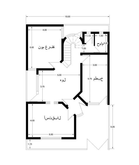 رسم هندسي خريطة منزل واجهة 4 متر. تصميم منزل 150 متر واجهة واحدة , مساحة 150 متر تبني عليها ...
