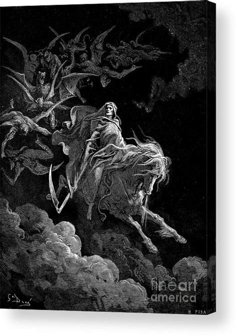 Revelation Vision Of Death By Gustave Dore Acrylic Print By Gustave Dore
