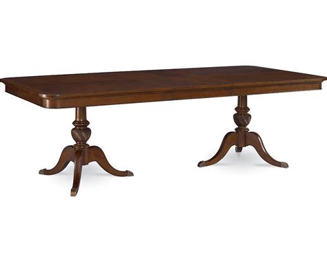 Double Pedestal Table Dining Room Furniture Thomasville Masa