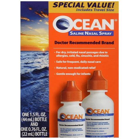 It's common and usually clears up on its own within 2 to 3 weeks. Ocean Saline Nasal Spray | Nasal Sprays