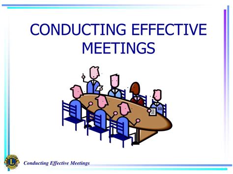 Ppt Conducting Effective Meetings Powerpoint Presentation Free