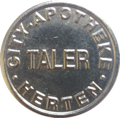 We are proud to have developed the legal part of the technology, thus contributing to the expansion of the tokenization of assets in particular and of blockchain in general. 1 Taler - City Apotheke (Herten) - * Tokens * - Numista