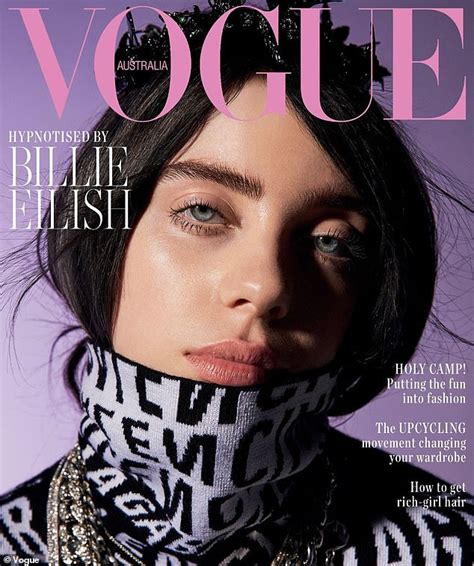 Billie Eilish Graces The Cover Of Vogue Australia Daily Mail Online