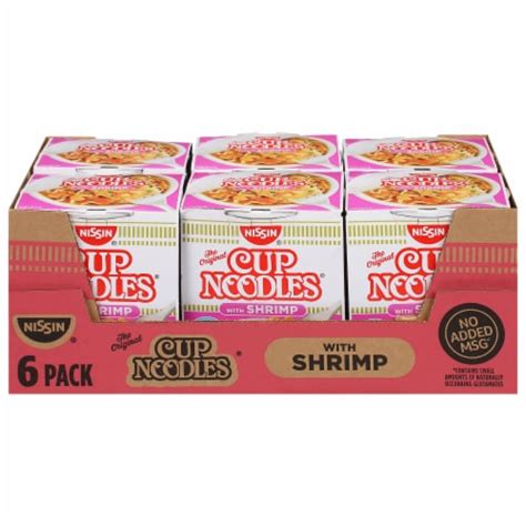 Nissin Shrimp Cup Noodles 6 Ct 135 Oz Foods Co