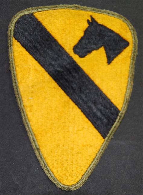 Authentic Worn Ww2 1st Cavalry Division Patch From Antiquarianjewelers