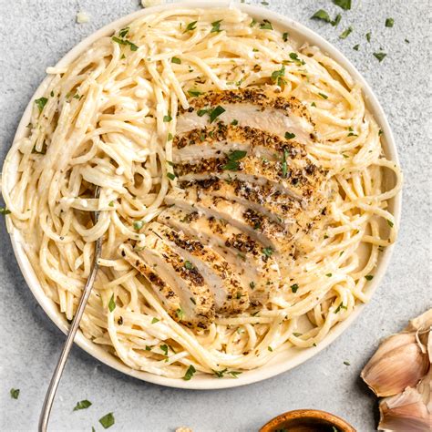 Spaghetti With Alfredo Sauce And Chicken A Flavor Journal