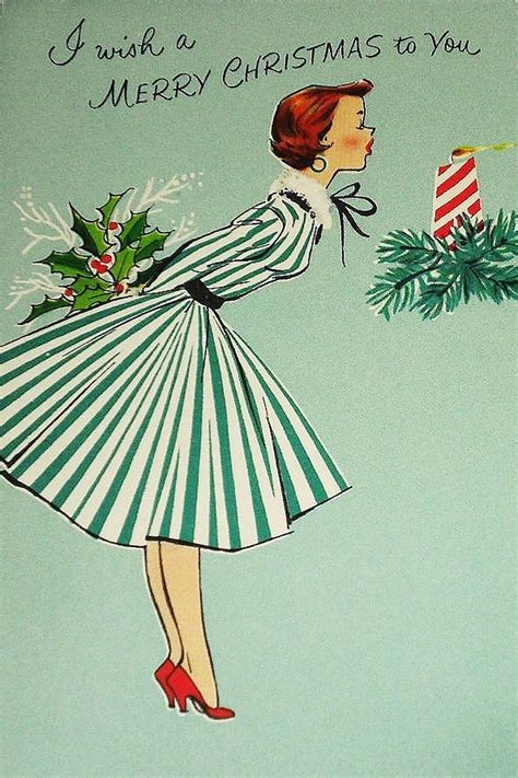 Vintage Christmas Card Merry Christmas To You Old Christmas Old Fashioned Christmas Retro