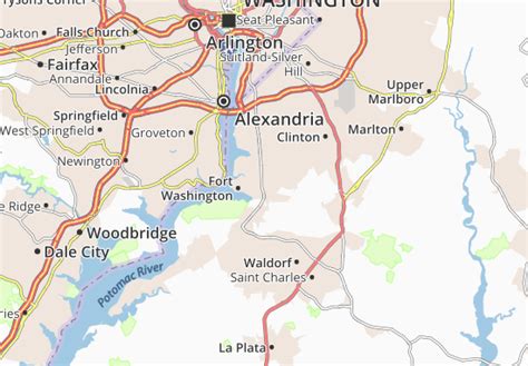 Carte Michelin Fort Washington Plan Fort Washington Viamichelin