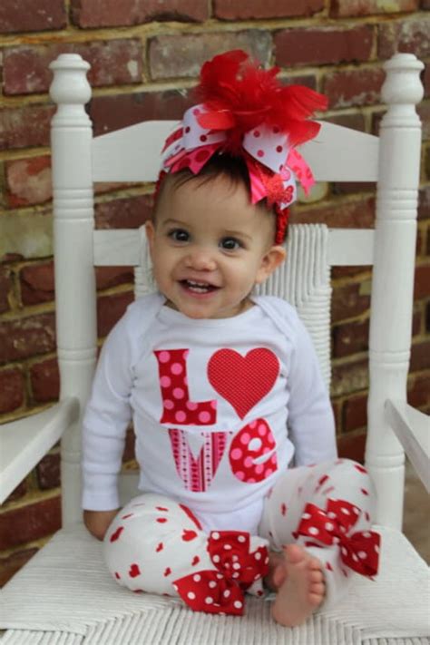 Items Similar To Baby Girl Valentine Outfit Set My Little Valentine
