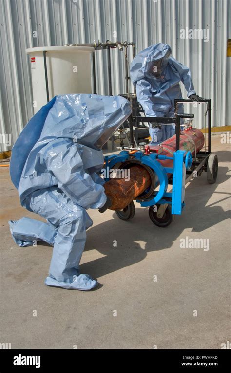 Hazardous Materials Handling Stock Photo Alamy