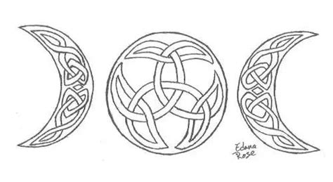 Another Design For A 3 Views Celtic Moon Moon Tattoo Celtic Tattoos