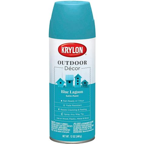 Krylon Outdoor Dcor Spray Paint Blue Lagoon