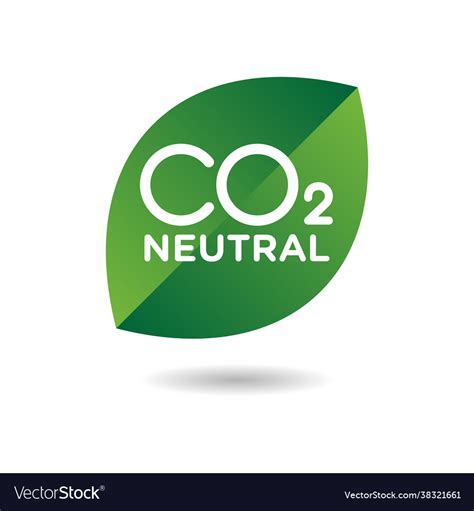 Co2 Carbon Emissions Concept Icon Badge Royalty Free Vector