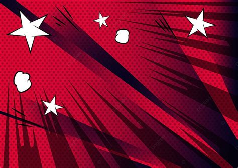Vector Illustrated Retro Comic Book Background Light Game Style