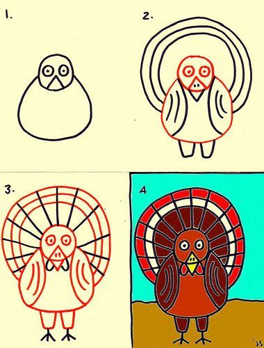 Kids Art Lesson How To Draw A Turkey Art For Kids Easy Art