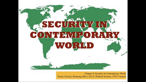 Security In The Contemporary World Cbse Class Xii Political Science
